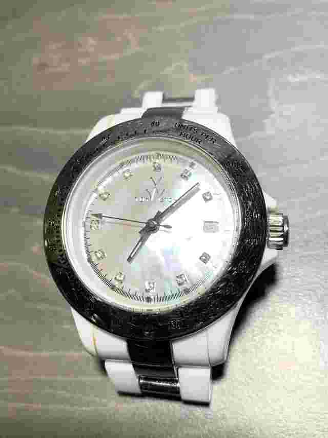 Toy watch White With Mother Of pearl Face