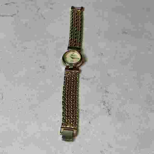 Luis Santini Women’s Watch Gold-Tone Quartz Japan Movement w New Battery