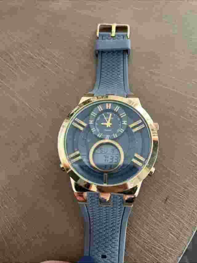 Axiom Men's Digital / Analog Watch Black Silicone Band with box