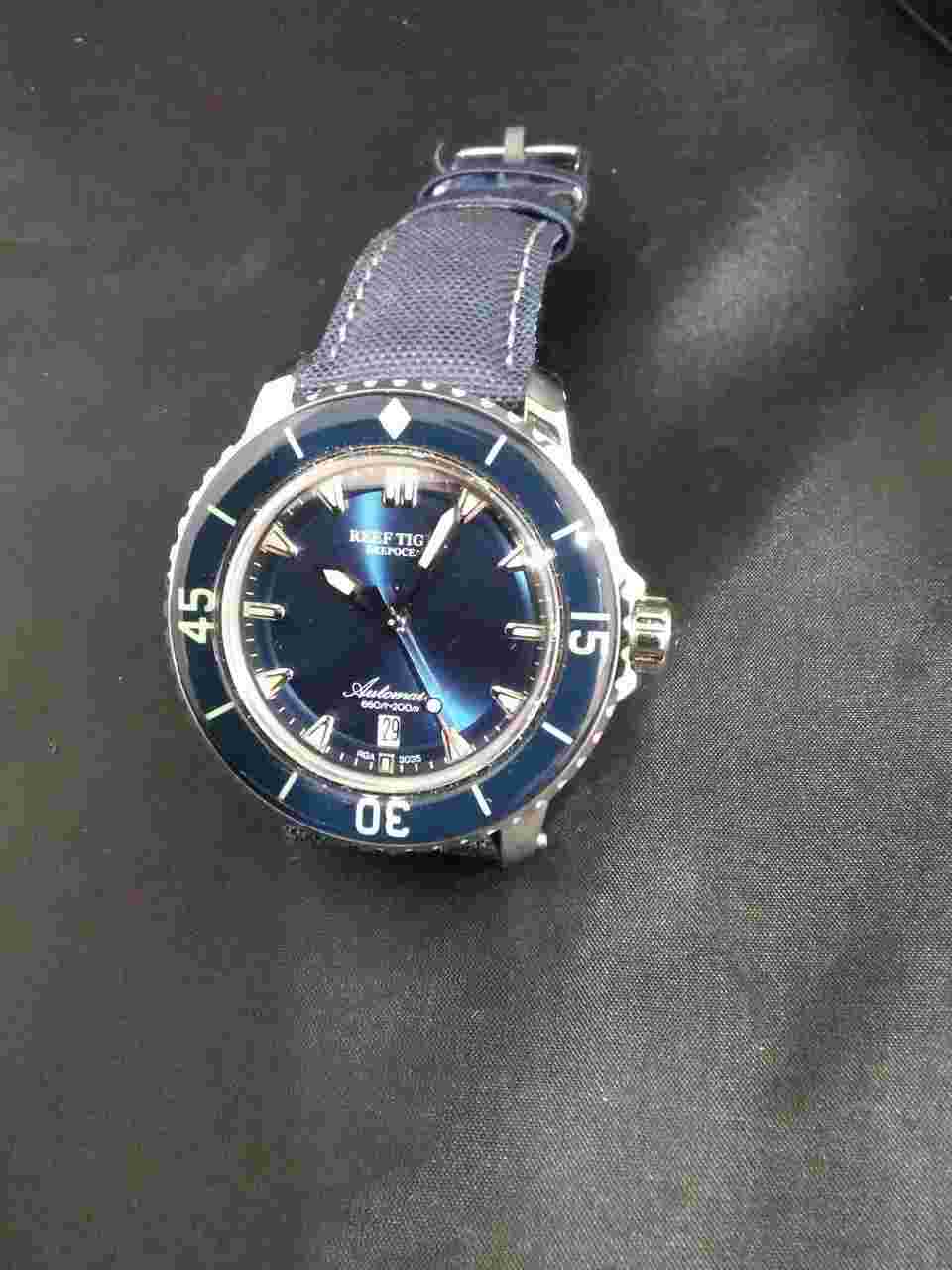 Reef Tiger Wrist Watch Rga3035 Automatic Winding Used From Japan Seller
