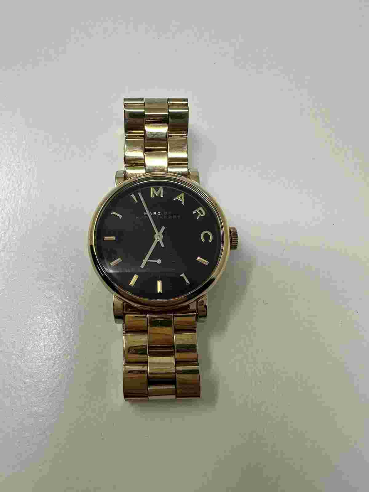 Marc Jacobs MBM3355 Baker Black Dial Gold Tone Stainless Steel Women's Watch