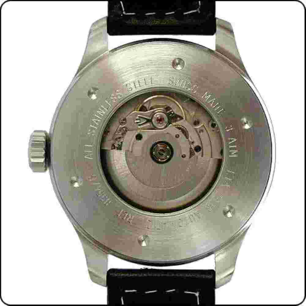 Zeno Z8554/G Pilot Oversized Swiss Made Automatic Date Leather Mens Watch