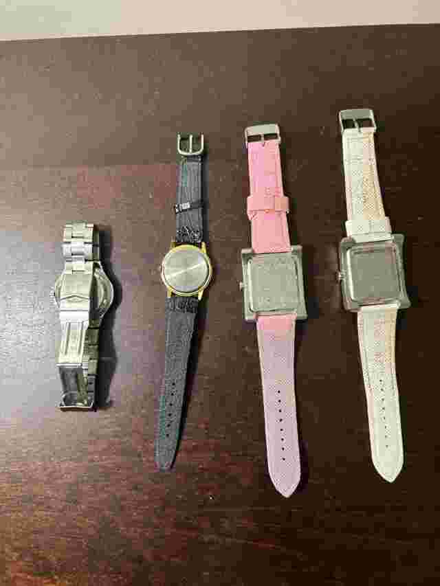 Lot of Stainless Steel Wrist Watches Activa, Polo, Movement
