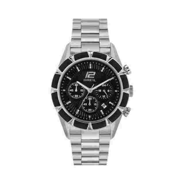 Breil Bow Shot TW1980 Men's Chronograph Watch - Black Dial, Stainless Steel Brac