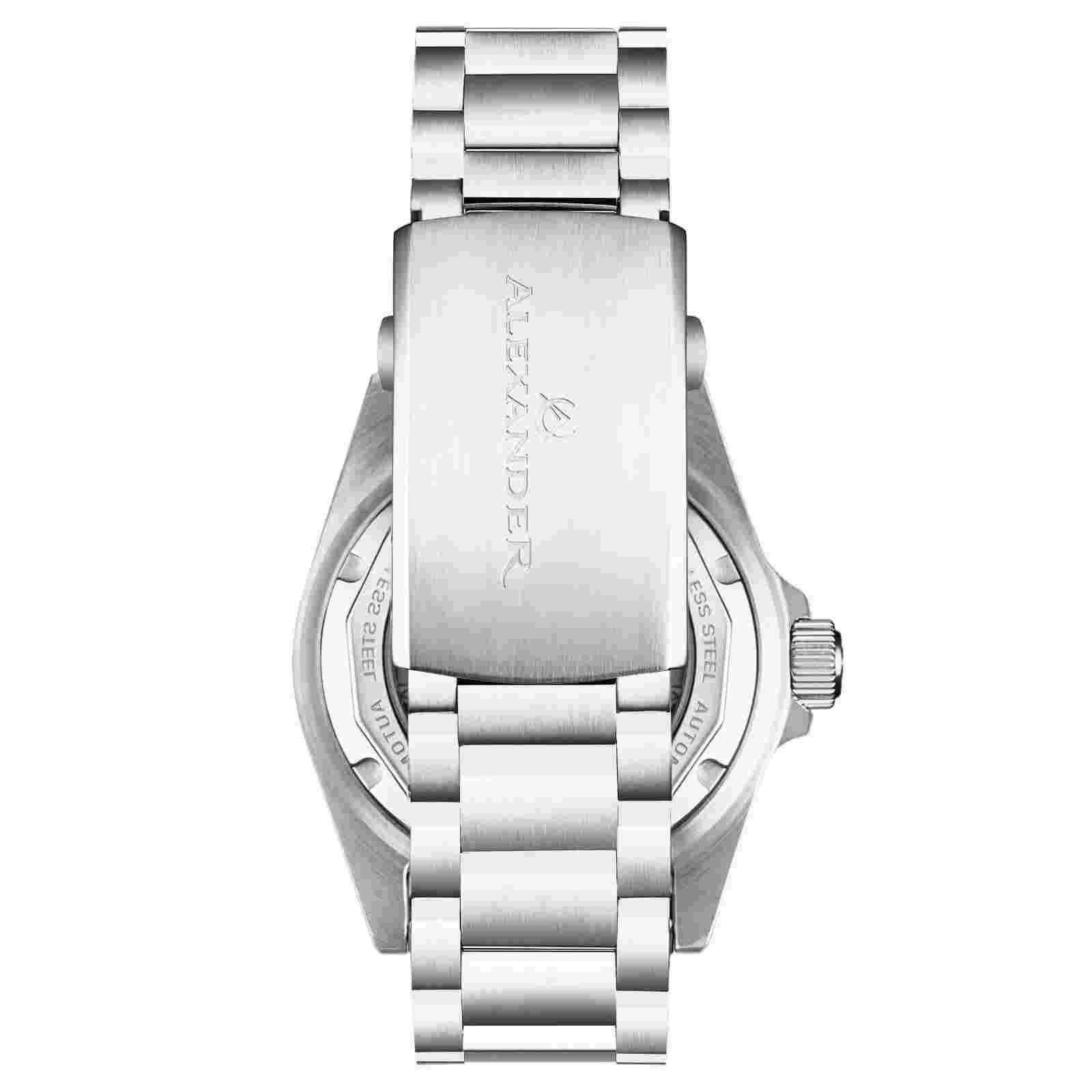 Alexander Vathos 3 Men's Stainless Steel Automatic Professional Divers Watch