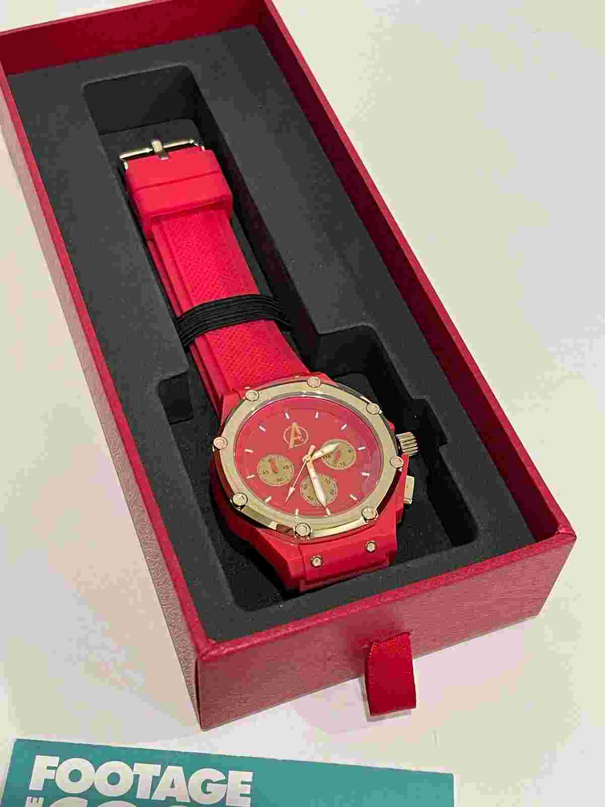 Meister MSTR Marvel Comics Avengers Iron Man Chrono Watch AX102MV