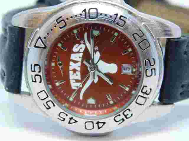 Suntime Texas Logo Silver Tone Case Quartz Analog Women's Watch New Battery