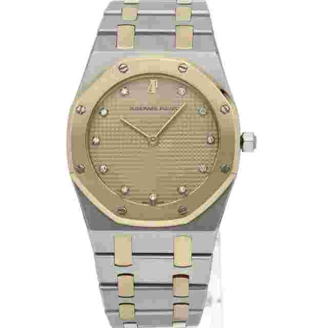 AUDEMARS PIGUET Royal Oak 1.3" 11P Diamond Quartz Combi 56303SA.0789SA K18YG...