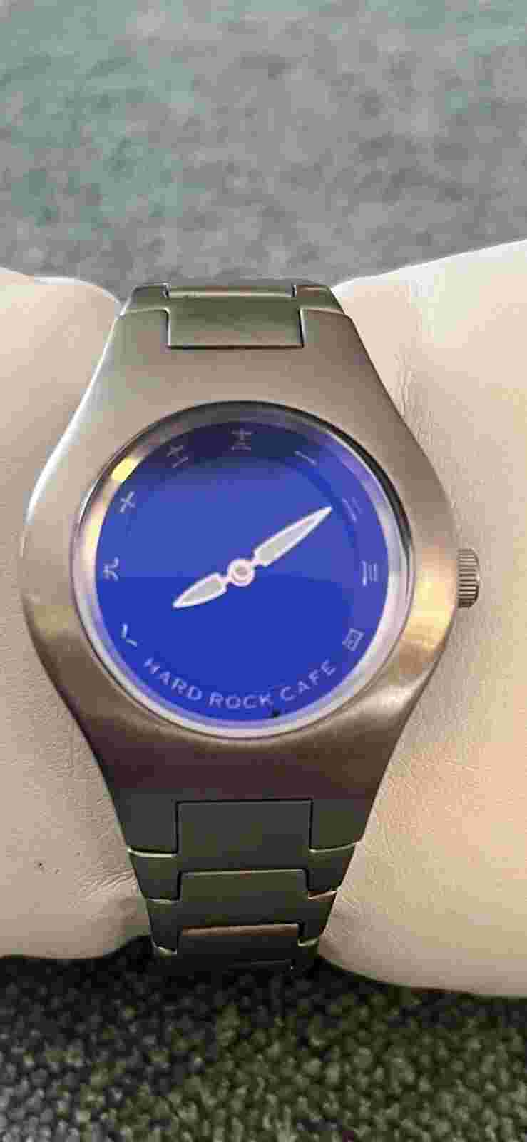 Fossil Big Tic x Hard Rock Cafe! Save the Planet! Blue Kanji Dial