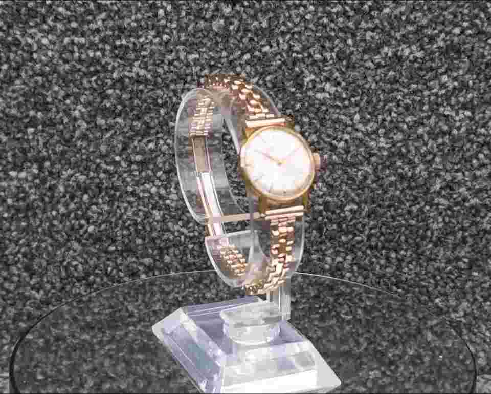 Kienzle Watch Germany Made 17 Jewels Rolled Gold Polished Link Bracelet, Vintage