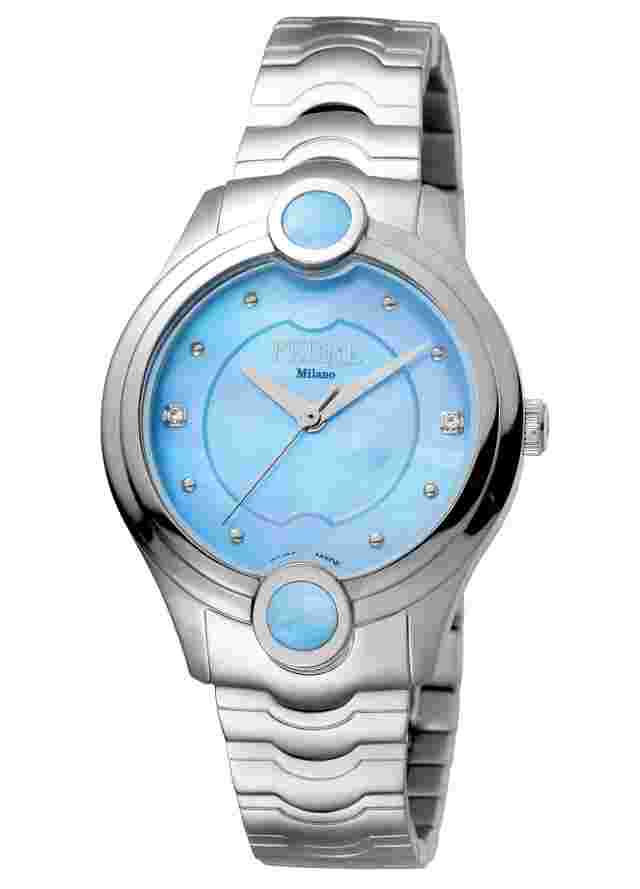 Ferre Milano Women's FM1L083M0041 Blue Dial Stainless Steel Wristwatch