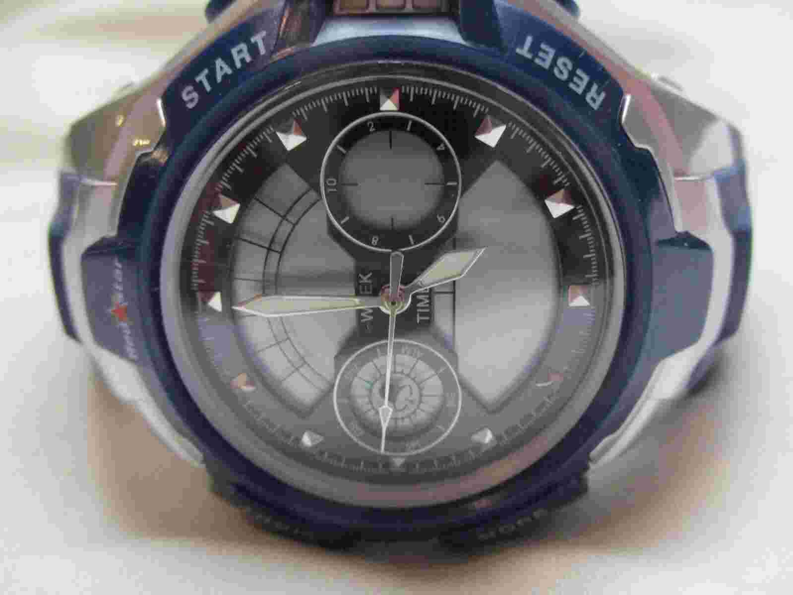 Red Star Digital Watch Water Resist 30M Alarm Chrono Navy Blue Buckle Band