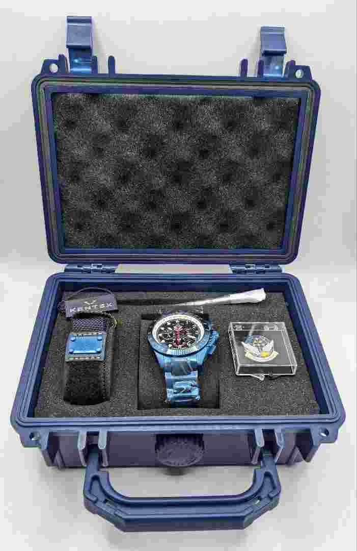 Kentex Watch Chronograph Solar JSDF Series Blue Impulse Only S720m-02 Men