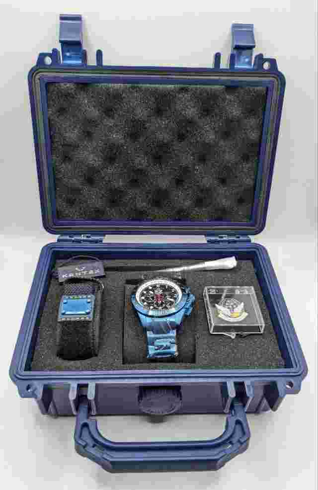 Kentex Watch Chronograph Solar JSDF Series Blue Impulse Only S720m-02 Men