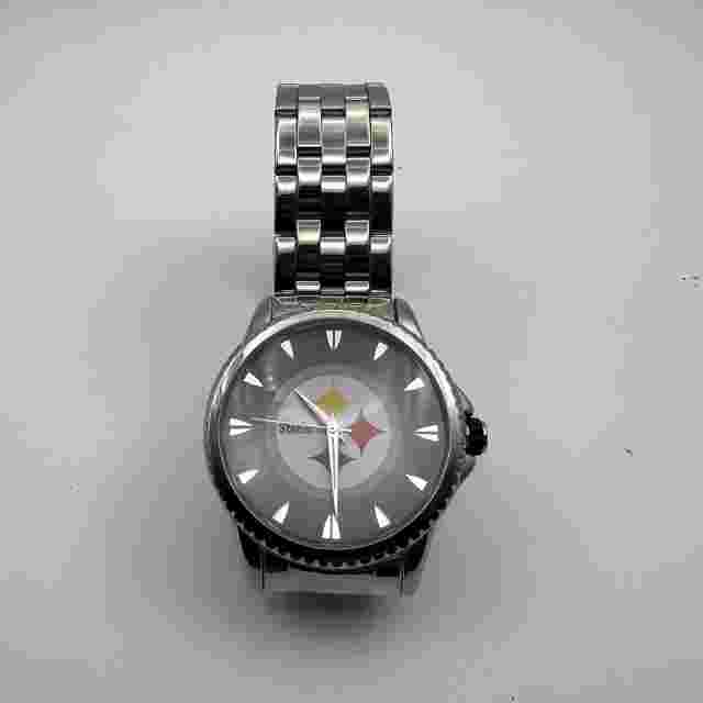 Game Time Men's Pittsburgh Steelers Wristwatch Stainless Steel