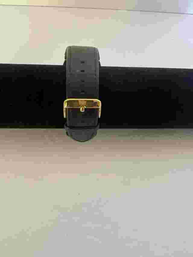 Men’s Wohler Wrist Watch New Old Stock Genuine Leather Black Band Watch Runs
