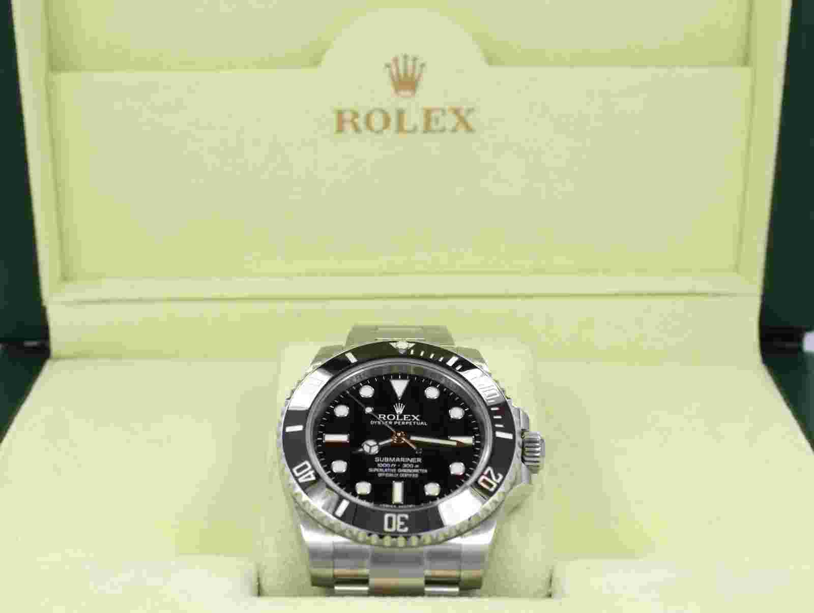 Rolex Submariner 114060 Stainless Steel Oyster Black Ceramic Bezel Men's Watch