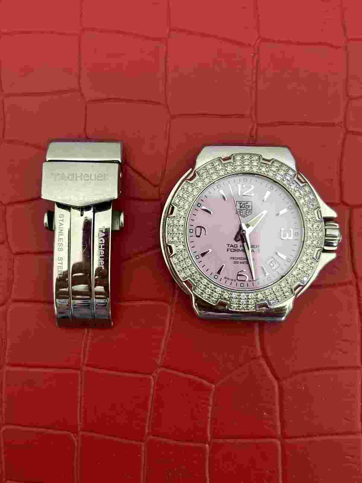 TAG Heuer Formula 1 Pink Mother of Pearl Women's Watch - WAC1216.BA0852