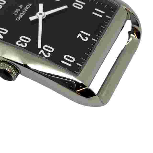 TOM FORD TF0120267279 N.001 MEN'S WRISTWATCH BLACK SS SQUARE FACE SWISS MADE