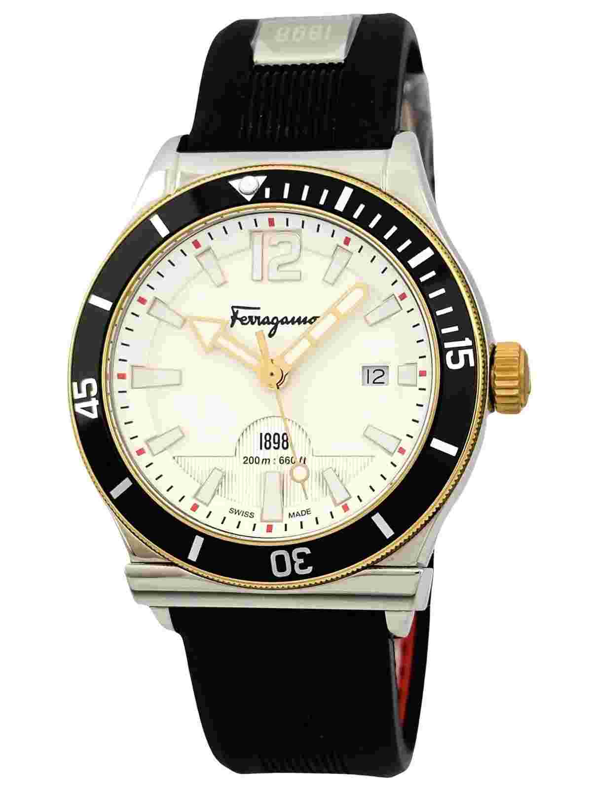 Salvatore Ferragamo Men's FF3110014 FERRAGAMO 1898 SPORT  Black Strap Watch
