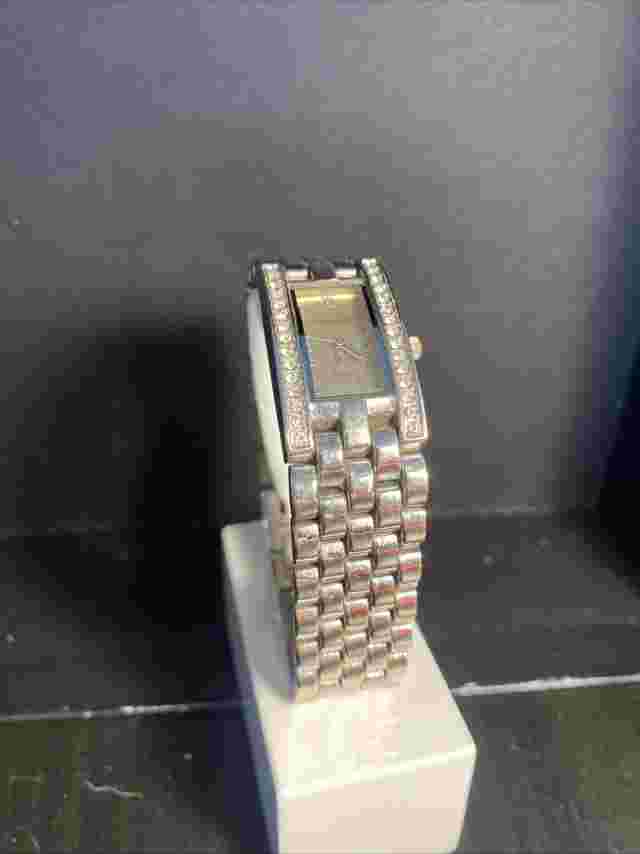 Ellen tracy ET 5037 sl  Ladys watch New Battery Works! Ladies Silver Fashion