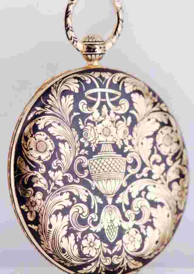 Antique Lépine 18k Gold Enamel JUMP HOUR Pocket Watch for King Louis Philippe I