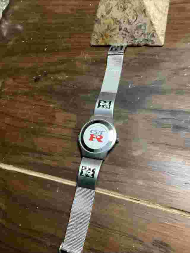 collectors nissan gt-r Wristwatch All Stainless Steel Works (RARE)