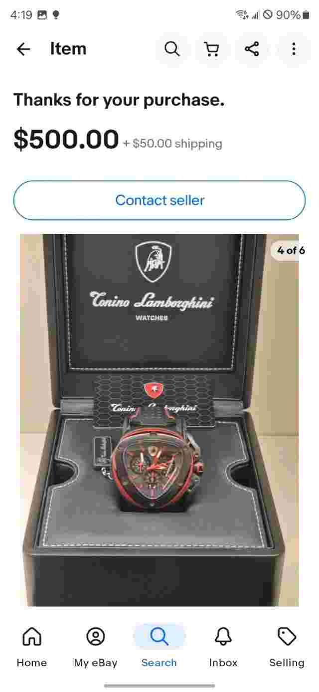 Tonino Lamborghini watch Chronograph Spyder .Sapphier crystal