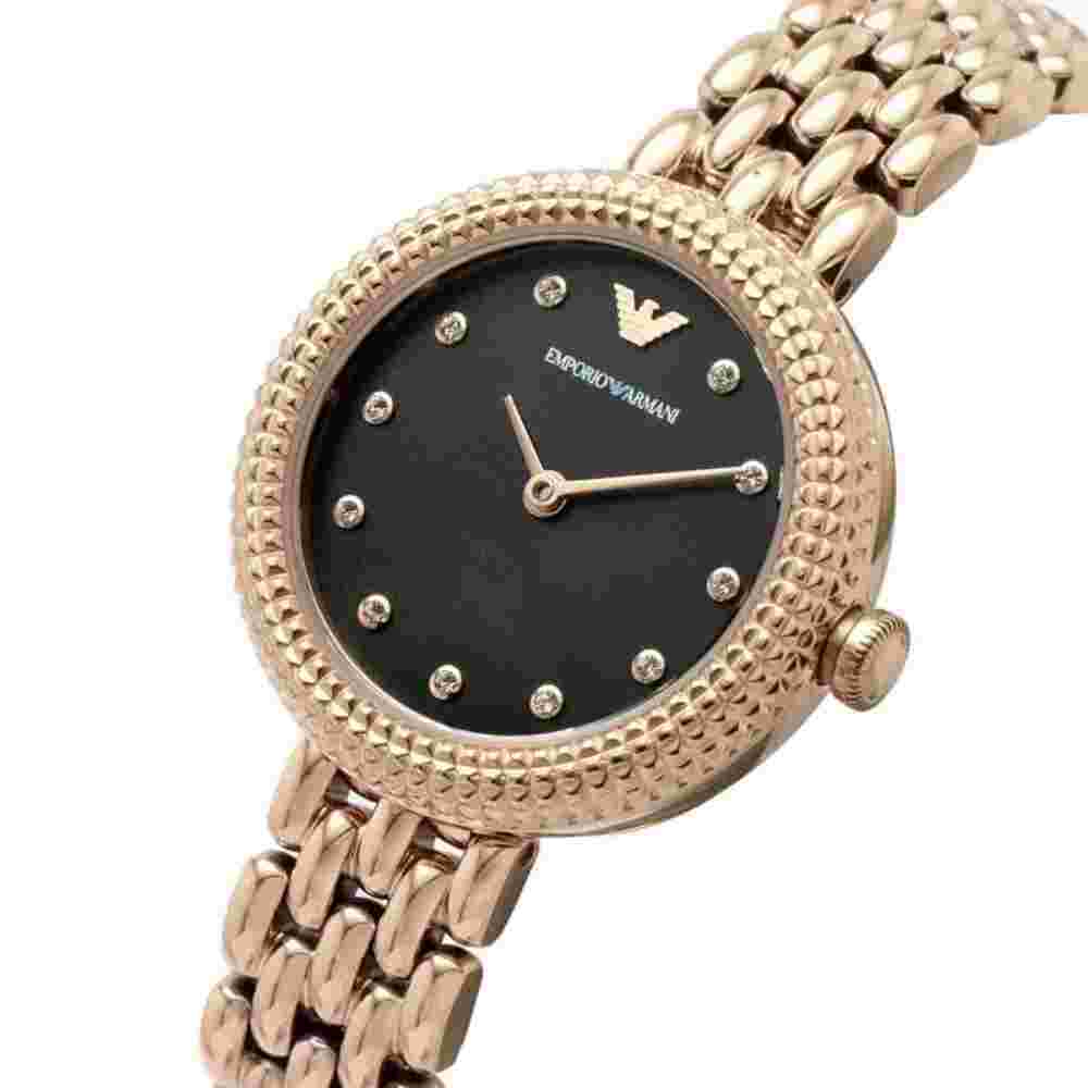 EMPORIO ARMANI ROSE GOLD STAINLESS STEEL WOMEN WATCH AR11432