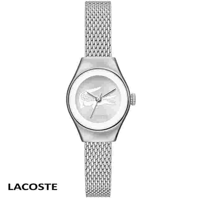 Lacoste 2000877 Valencia Mini white silver Stainless Steel Women's Watch NEW