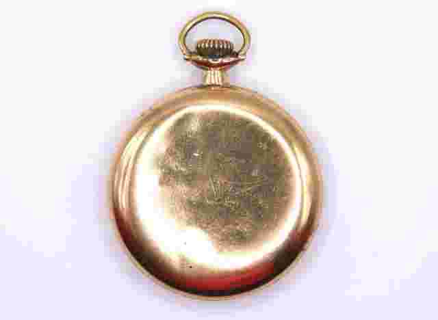 16S Supreme Gold Filled Open Face Pocket Watch Case - 1033