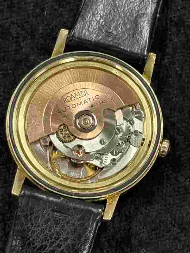 Roamer Limelight Automatic 14kt Gold Swiss Case Cal MST474 Exceptional and Rare!