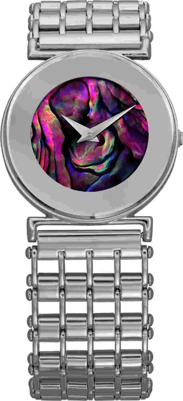 Jowissa Women's J3.003.M Elegance Purple MOP Dial Stainless Steel Wristwatch