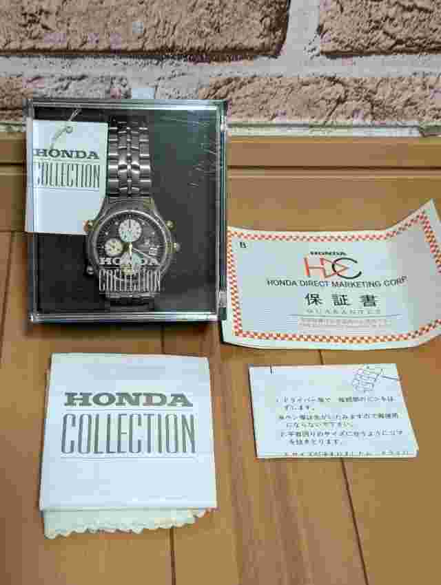 HONDA Racing Chrono YM56-0 A10 Tachymeta Titanium Quartz Men's Watch Unused
