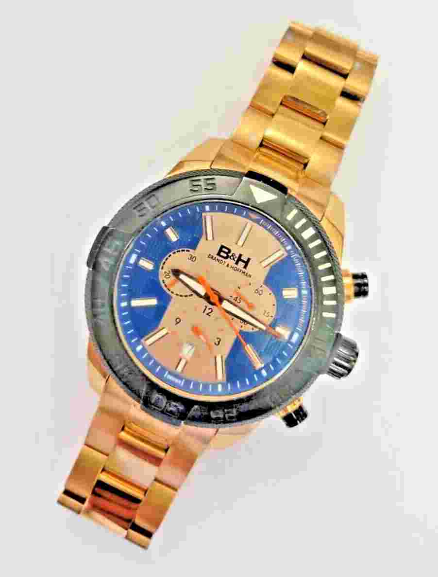 Brandt & Hoffman Swiss Chronograph Butler Mens Watch /  $700+ normal price