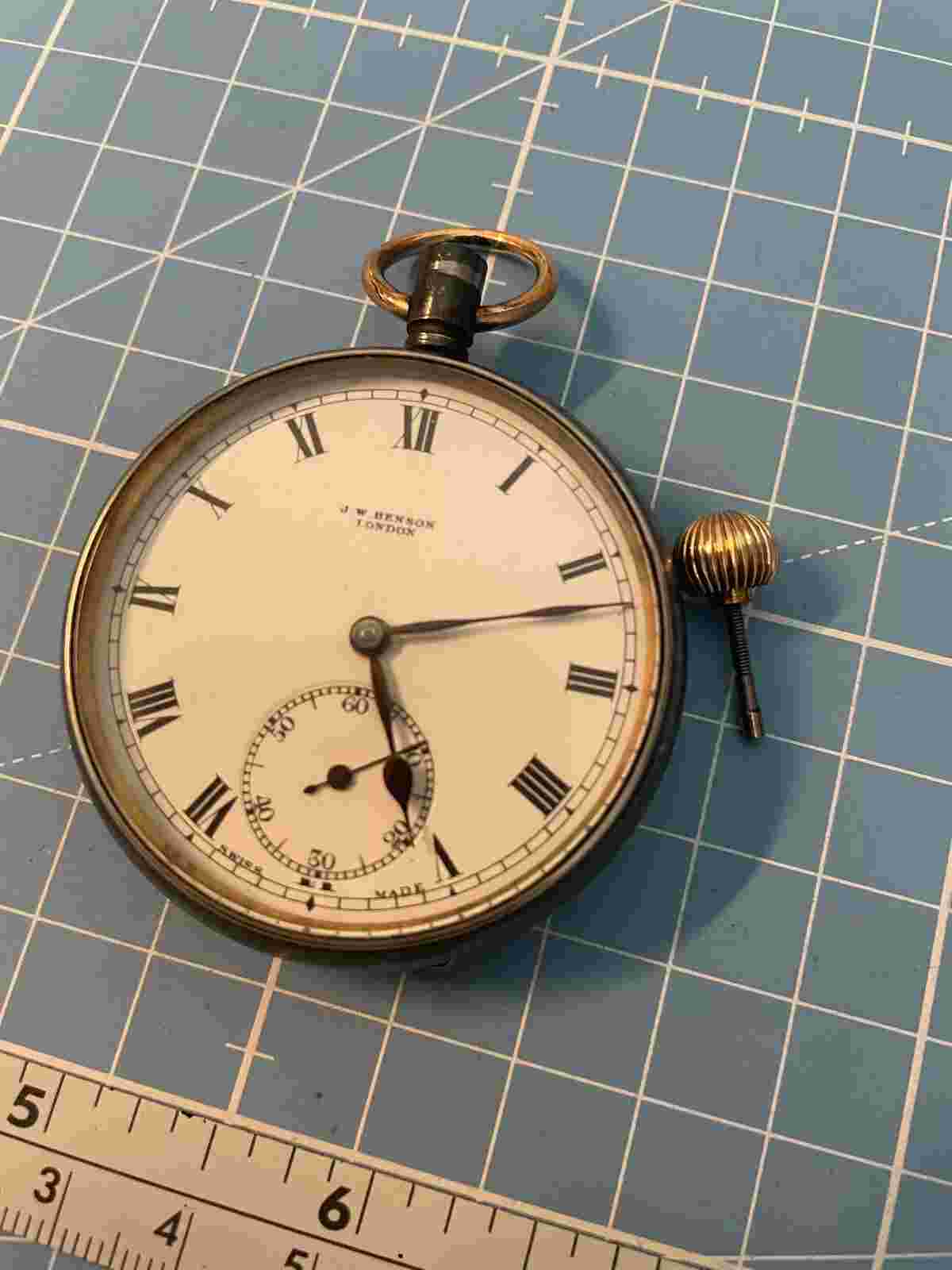 J,W Benson  pocket watch for repairs or spares.