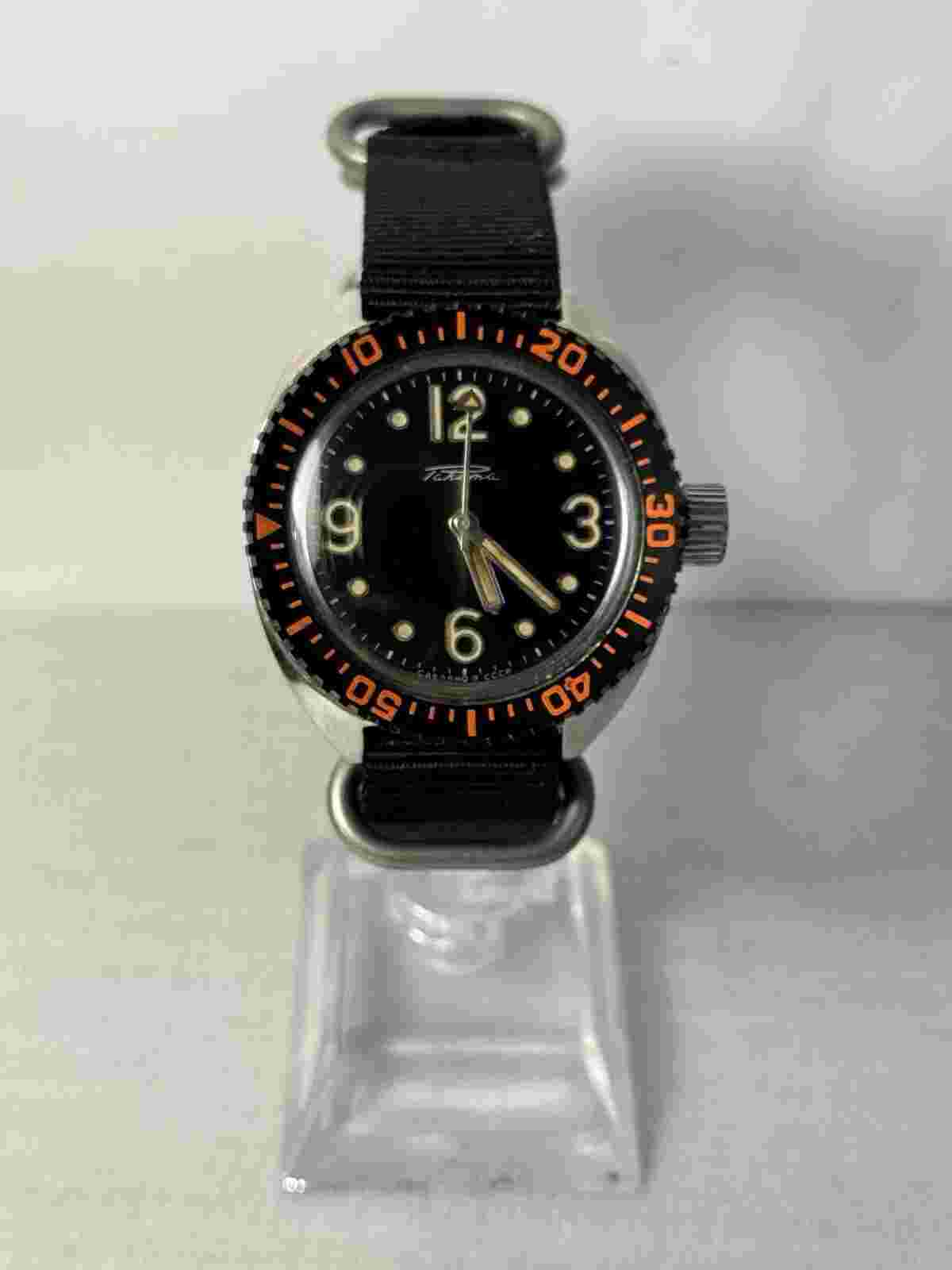 RARE Raketa amphibian diver 2609.HA original USSR wristwatch all stainless steel