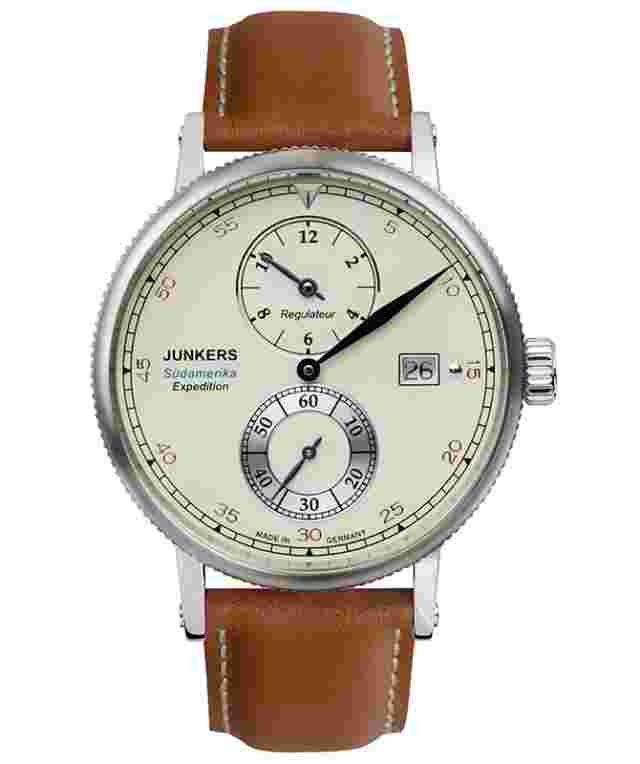 Junkers EXPEDITION SOUTH AMERICA Swiss Regulateur Auto watch Beige dial 6512-1