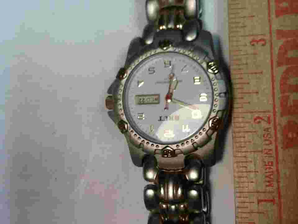 Brut Men's Watch From The USA Style Date Day Of The Week WR100ft Mechanism japan