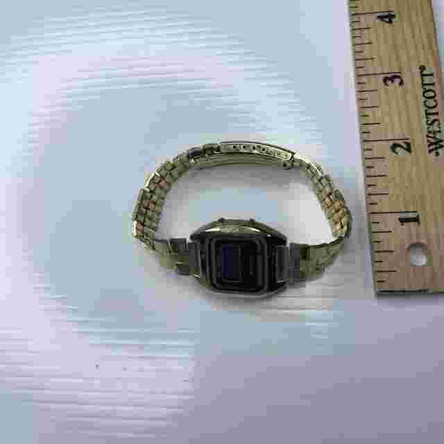 F Delphi II LCD Gold Quartz Hong Kong Watch Untested