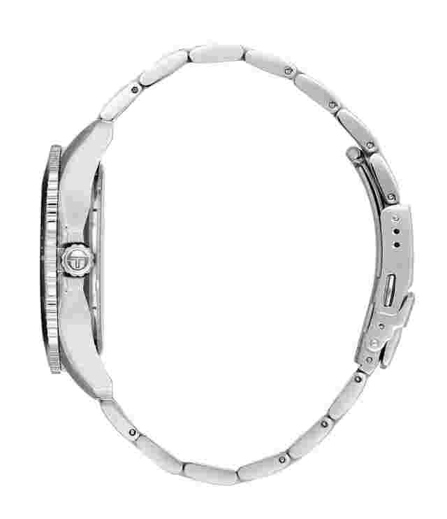 Sergio Tacchini Coastlife Men Silver/Black Stainless Steel Watch