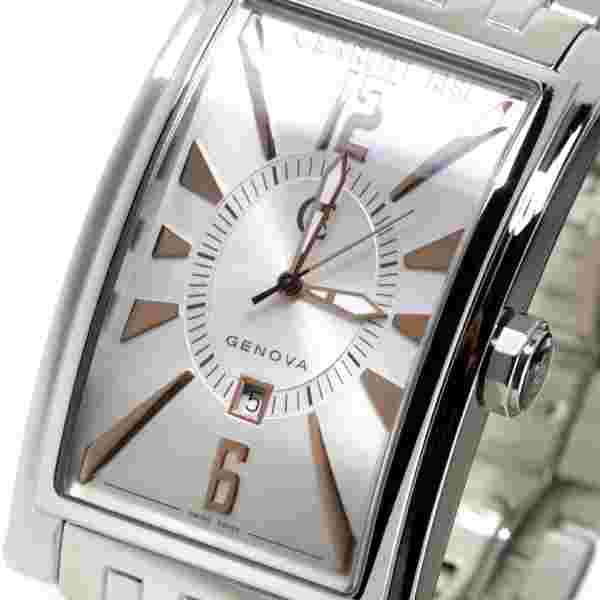 CERRUTI MENS LADIES HIS AND HERS GENOVA SWISS STAINLESS STEEL WATCHES NEW SILVER