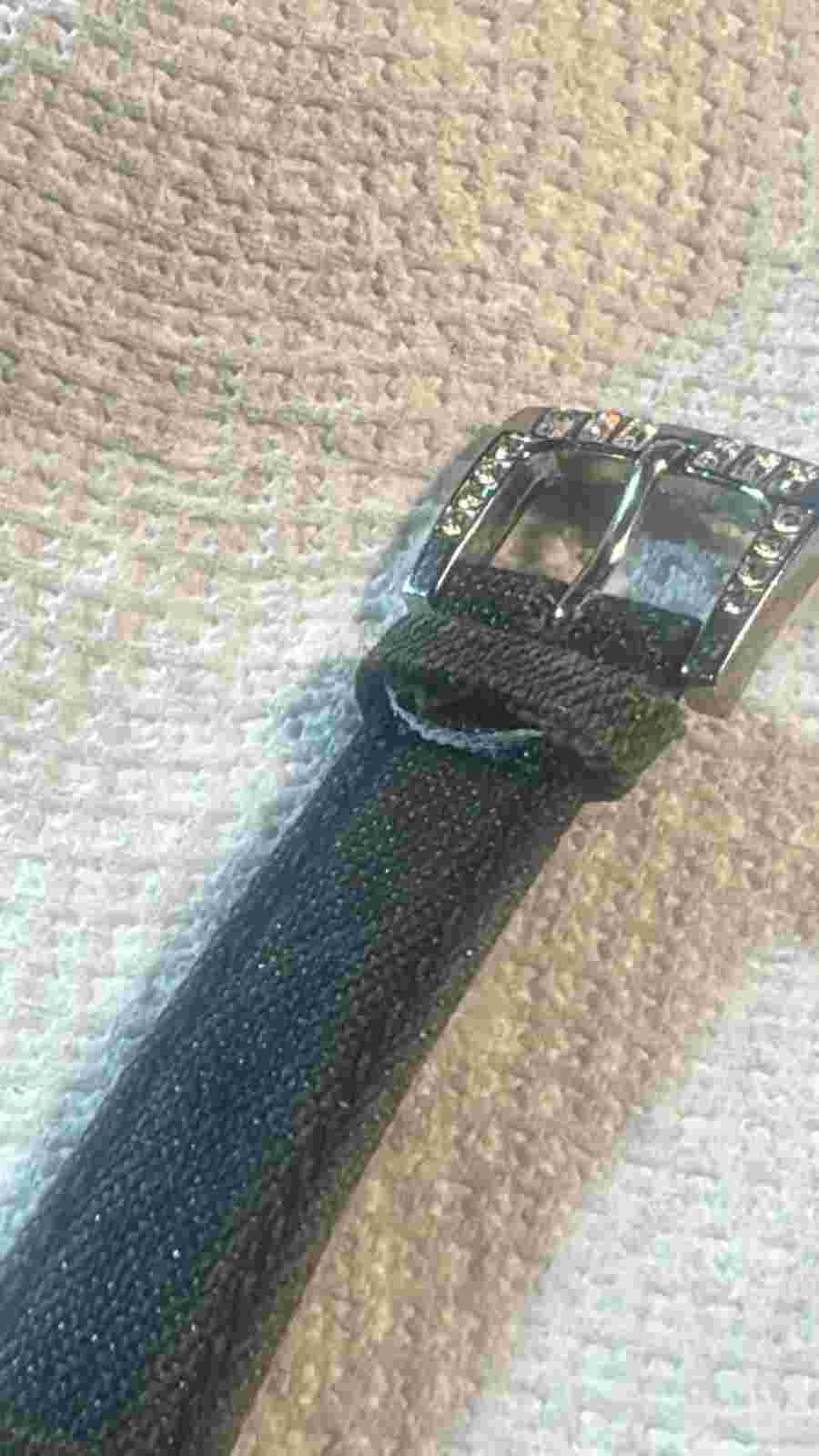 Victoria Wieck Watch Women 36mm silver Toned Square Bling Crystals New Battery