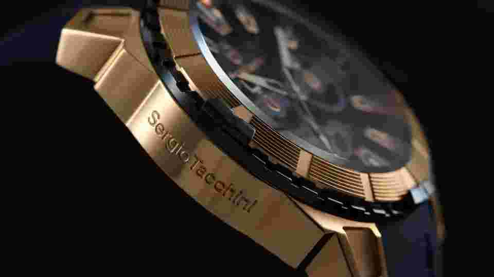 Sergio Tacchini ST.5.10004-2 Blue Chronograph Sport Men's Wristwatch