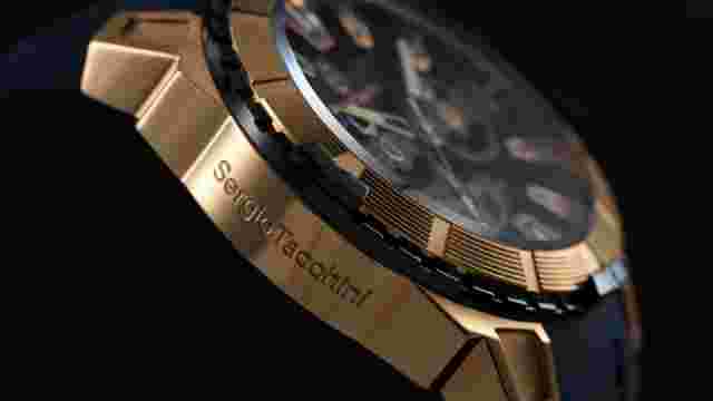 Sergio Tacchini ST.5.10004-5 Black Chronograph Sport Men's Wristwatch