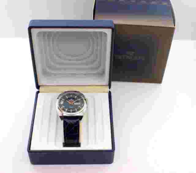 PRYNGEPS 1931 Cushion-40 mm-BLUE SOLEIL DIAL - STEEL- Automatic ETA 2782-70s-BOX