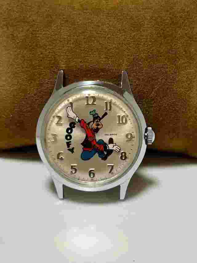 Helbros Backwards Goofy Watch - Vintage Hand-Wound, Good Condition from Japan