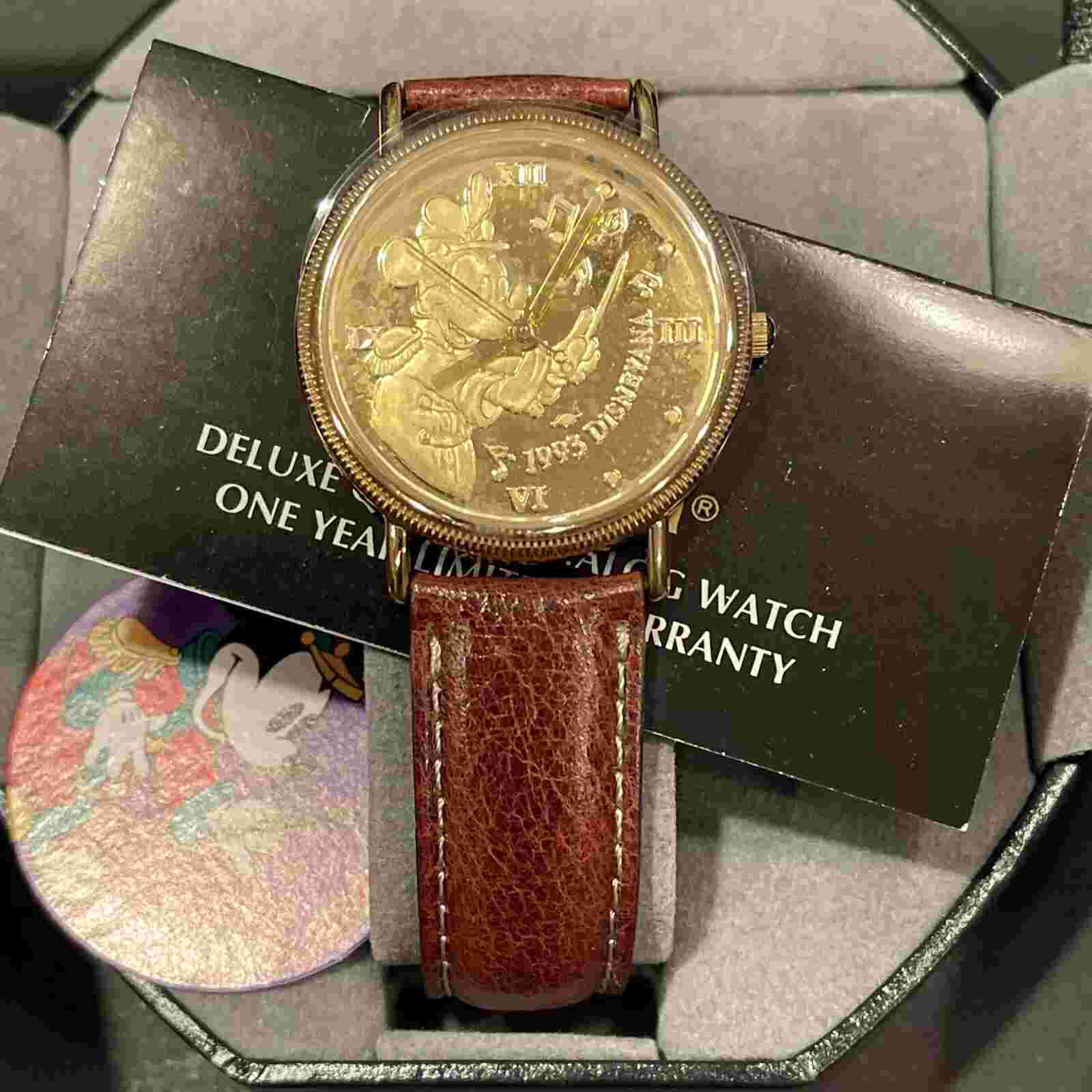 NEW MINT Disney 1993 Disneyana Convention Band Leader Mickey Watch  L/E 2500