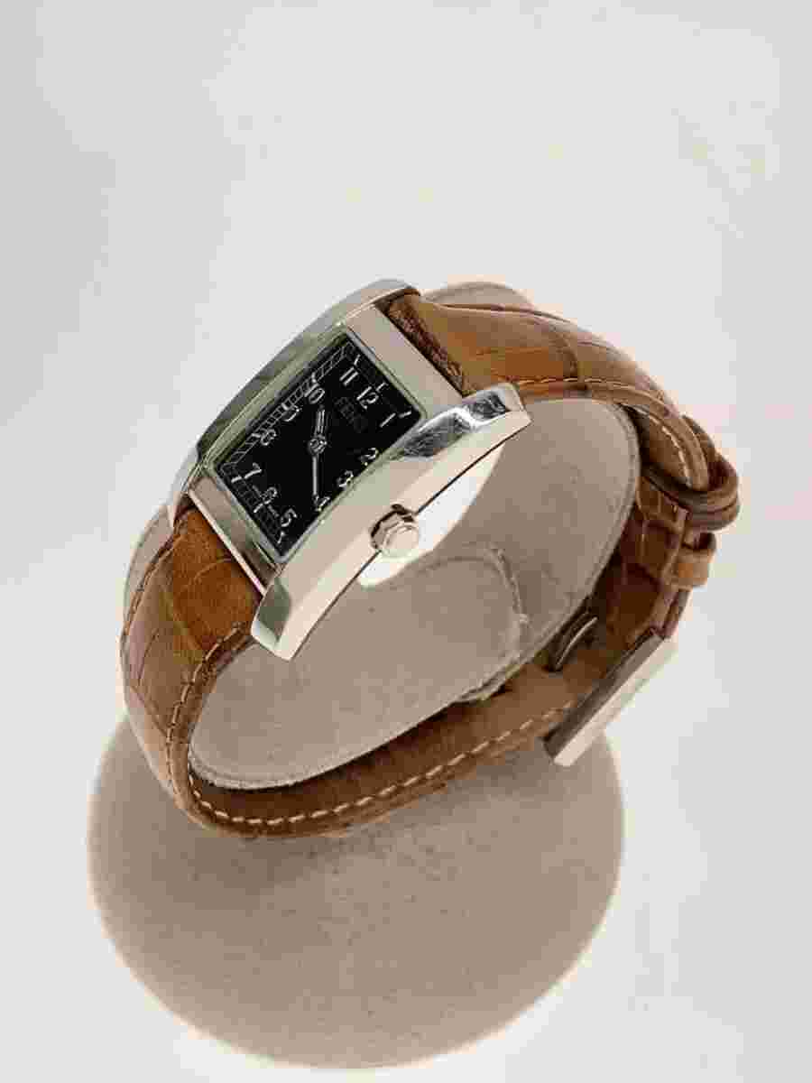 FENDI Women's Black Camel Leather Quartz Analog Watch 021-7000L