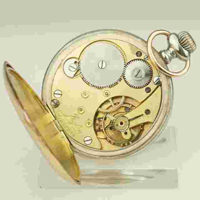 Rar! JUNGHANS Antique Pocket Watch Men's no fusee duplex chronometer no repeater